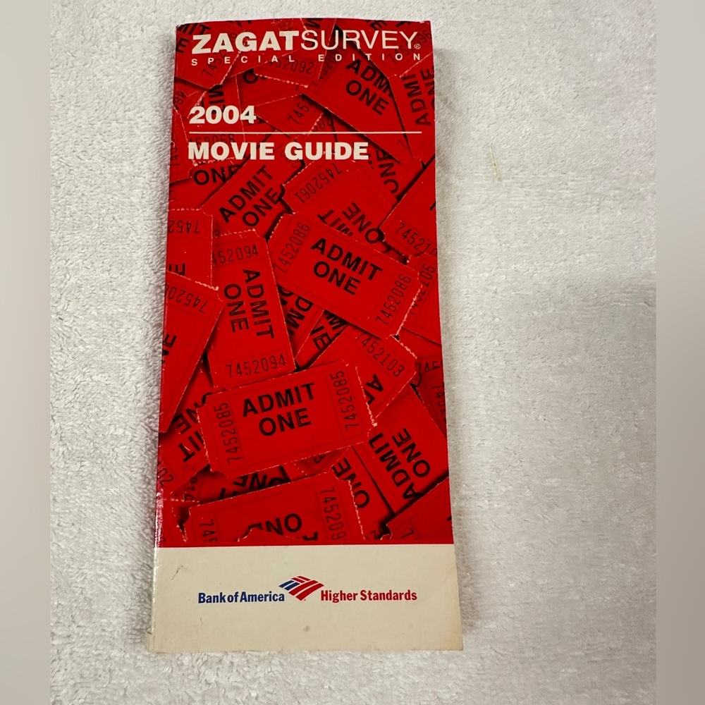 Vintage Rare Zagat Survey Special Edition 2004 Movie Guide